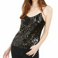 Leyden Women's Sequin Camisole Black Size X-Large