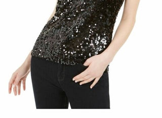 Leyden Women's Sequin Camisole Black Size X-Large