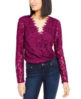 Leyden Women's Lace Bodysuit Pink Size Large