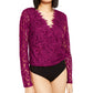 Leyden Women's Lace Bodysuit Pink Size Large