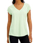 Ideology Women's Rapidry Heathered Performance T-Shirt Green Size Small