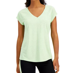Ideology Women's Rapidry Heathered Performance T-Shirt Green Size Small