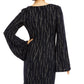 City Studios Juniors' Glitter Stripe Dress Gold Size Extra Small
