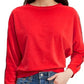 Levi's Women's Velour Dolman-Sleeve Top Red Size Large