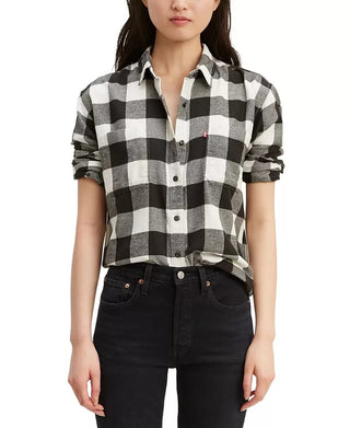 Levi's Women's utility Shirt White Size X-Small