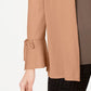 Alfani Women's Tie Sleeve Cardigan  Sweater Brown Size Medium