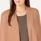 Alfani Women's Tie Sleeve Cardigan  Sweater Brown Size Medium