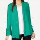 Alfani Women's Tie Sleeve Cardigan Red Size Small
