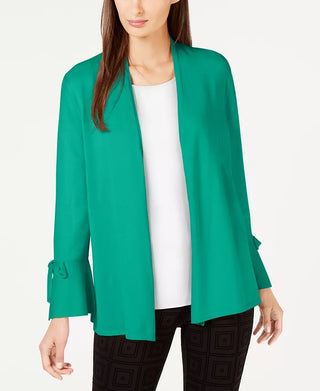 Alfani Women's Tie Sleeve Cardigan Red Size Small