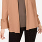 Alfani Women's Tie-Sleeve Cardigan Taupe Size Large