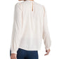 Lucky Brand Women's Lea Floral Pintuck Long Sleeve Top Size Pink Size Small