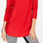 INC International Concepts Women's Petite Sweater Tunic Red Size Petite