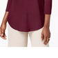 JM Women's Collection Scoop-Neck Top In Regular And Petite Purple Size Extra Large