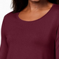 JM Women's Collection Scoop-Neck Top  Red Size XX Large