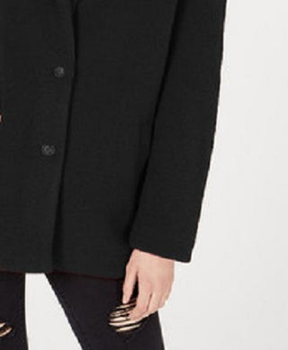 Collection B Juniors' Faux-Fur Coat Black Size Large