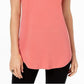 JM Women's Collection Scoop-Neck Top Med Pink Size Medium
