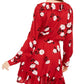 American Rag Juniors'' Floral Faux Wrap Dress Red Size Medium