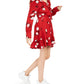 American Rag Juniors'' Floral Faux Wrap Dress Red Size Medium