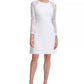 Tommy Hilfiger Women's Lace-Sleeve A-Line Dress White Size 8