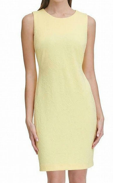 Tommy Hilfiger Women's Colorblocked Asymmetrical Dress Yellow Size 16