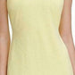 Tommy Hilfiger Women's Colorblocked Asymmetrical Dress Yellow Size 16