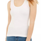 Planet Gold Juniors' Ribbed Knit Tank Top White Size 34X16