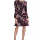 Tommy Hilfiger Women's Floral Jersey A Line Dress Purple Size 12