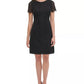 Tommy Hilfiger Women's Fleece Lace Shift Dress Black Size 10