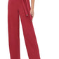 Tommy Hilfiger Women's Crepe Belted Jumpsuit Dark Red Size 4
