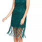 Adrianna Papell Women's Beaded Short Dress Green Size 4