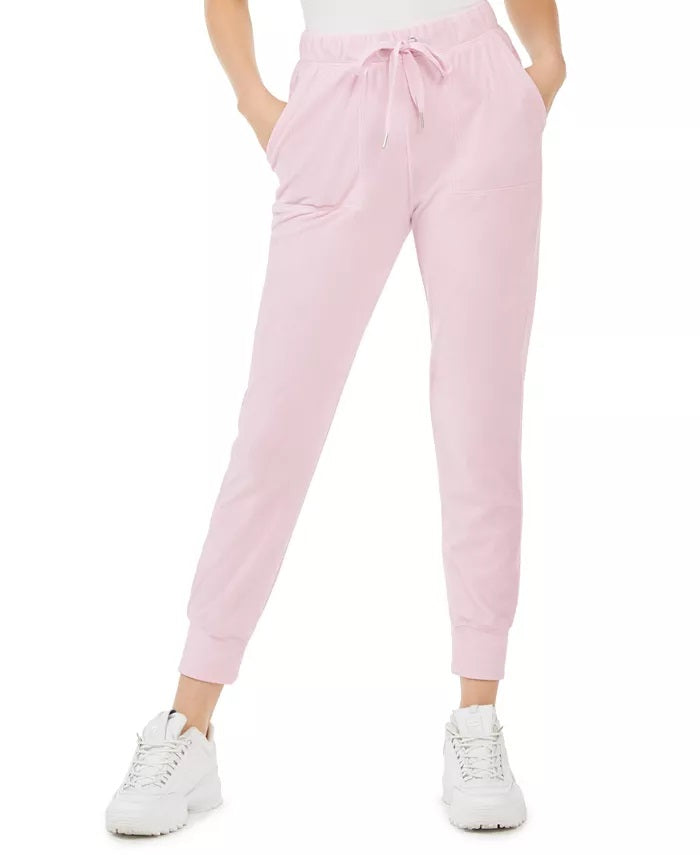 Planet Gold Junior's Velour Jogger Pants Purple Size X-Small