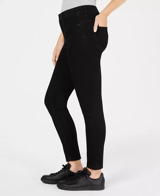 Celebrity Pink Juniors' Curvy Push-Up Ankle Skinny Jeans Black Size 3