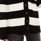 Calvin Klein Women's Striped Cardigan White Size Medium