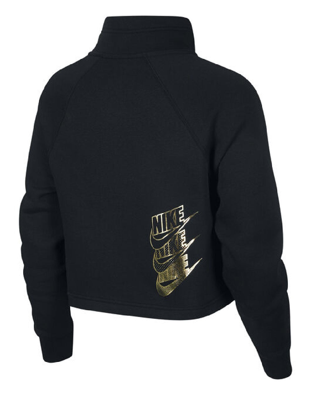 Nike Women's Plus Sportswear Shine Half Zip Pullover Charcoal Size X-Large