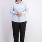 Calvin Klein Women's Plus Size Cotton Collared Shirt Blue Size 20W