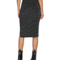 Sanctuary Women's Metallic Knit Pencil Skirt Black Size XX-Small