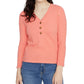 Sanctuary Women's Aiden Button-Up Top Ivory pink Size X-Small