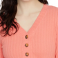 Sanctuary Women's Aiden Button-Up Top Ivory pink Size X-Small