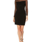 Calvin Klein Performance Women's Illusion Detail Bodycon Dress Black Size 2 Petite