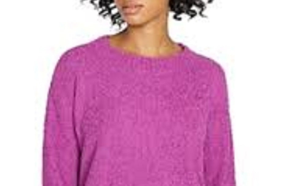 Sanctuary Women's Teddy Sweater Dark Purple Size Medium