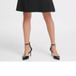 DKNY Women's Sequin And Crepe Combo Fit & Flare Dress Black Size 4