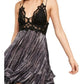 Free People Women's Adella Tie Dye Slip Dress Black Size X-Small