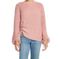 Weatherproof Vintage Women's Balloon-Sleeve Ruched Sweater Pink Size Extra Large