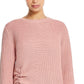 Weatherproof Vintage Women's Balloon-Sleeve Ruched Sweater Pink Size Extra Large