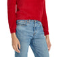Weatherproof Vintage Women's Pullover Eyelash Sweater Red Size X-Large