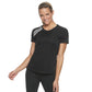 Adidas Women's 3-Stripe Shoulder Running Tee Black Size Small
