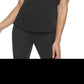 Adidas Women's 3-Stripe Shoulder Running Tee Black Size Small