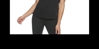 Adidas Women's 3-Stripe Shoulder Running Tee Black Size Small