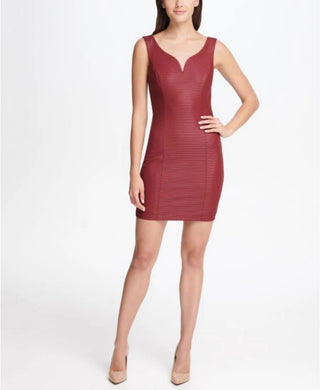 Guess Women's Sweetheart Bodycon Dress Red Size 2