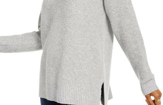 Hippie Rose Juniors' Long-Sleeve Sweater Gray Size Small